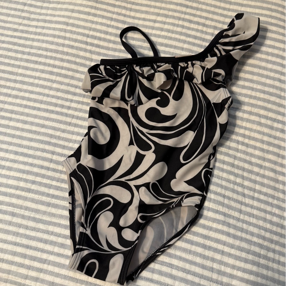 Old Navy Black and Gray Swirl Kids Bodysuit